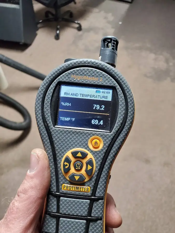 Moisture meter humidity assessment for Fire & Smoke Damage Restoration in Eden